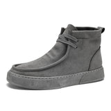 Retro Casual Suede Tooling Trendy Single High Top Men's Sneakers