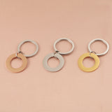 Stainless Steel Ring Keychain Dog Tag Pet