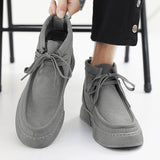 Retro Casual Suede Tooling Trendy Single High Top Men's Sneakers