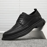 Men's Fashionable Summer Breathable Business Casual Formal Wear Leather Shoes