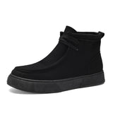 Retro Casual Suede Tooling Trendy Single High Top Men's Sneakers