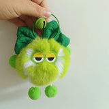 Cute Little Tennis Imitate Rex Rabbit Fur Tennis Pendant Car Key Ring