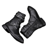 Middle Tube Leather Boots Ceremonial Motorcycle Men's Martin Performance