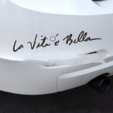 La  E Bella Reflective Car Sticker