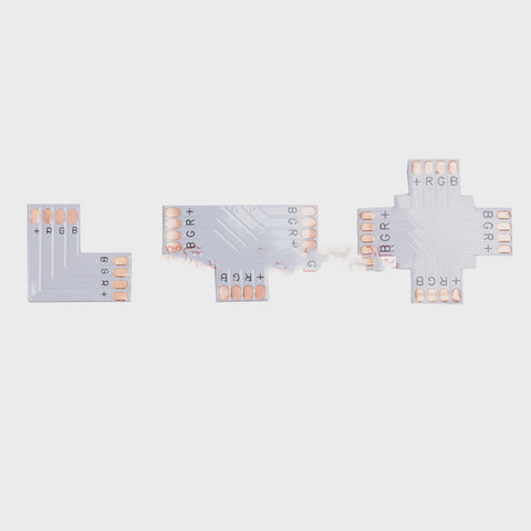 RGB L-shaped T-shaped Cross 10mm 4P Corner Connecting Plate