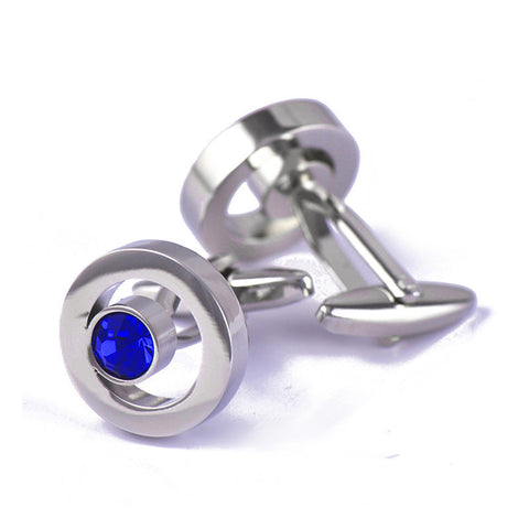 Men's Fashion Zircon Crystal Shirt Cufflinks