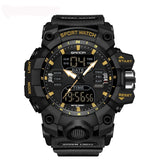 Multifunctional Men's Fashion Korean Style Waterproof Shockproof Transparent Watch