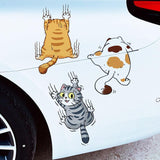 Personalized Cat Cartoon Car Doctor Blade Cover Sticker Suit