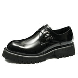 Fashion Shiny Surface Shoes Men's Casual British