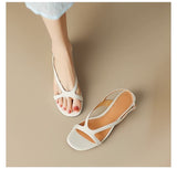 Round Toe Open Toe Sandals For Women Summer Leisure Commute Pearl Chunky Heel