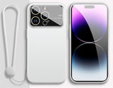 Large Window Frosted Skin Feeling Anti Drop Protective Mirror Phone Case