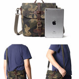 Waterproof Canvas Shoulder Messenger Bag