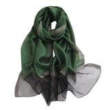 Summer Women's Solid Color Thin Fashion All-match Plaid Scarf