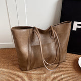 Casual Retro Shoulder Bag Texture Class Commuter Tote