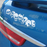 Reflective Bumper Stickers Motorcycle Electric Car Horror Bumper Stickers Halloween Skull Car Stickers