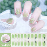 Finger Baking-free Gel Nail Stickers Simple Grid Line Nail Sticker One Piece Dropshipping