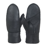 Men's Real Sheepskin Fur One-piece Thickened Split Finger Gloves