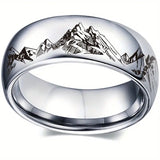 Fashion Star Couple Style Mountain Ring