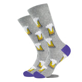 Fashion Volcano Astronaut Beer Multi-pattern Cotton Socks