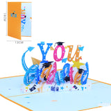 Pop-up Color Printing Graduation Season Popup Greeting Card