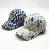 Women's Fashion Leaf Print Baseball Cap