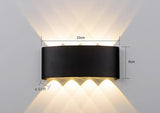 Led Wall Lamp Bedroom Bedside Lamp Garden Decoration Living Room Background Wall Lamp Waterproof Outdoor Spotlight