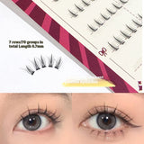 Portable Segmented Natural Thick False Eyelashes