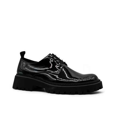 Men's Round Toe Casual Low Top Leather Shoes