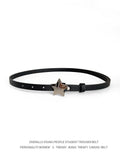 Black Subculture Belt All-match Five-pointed Star Accessories Belt