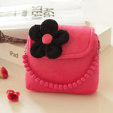 Girls Bead Chain Hand Bag Cute Flower Princess Bag