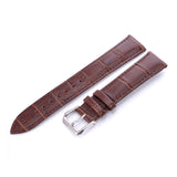 Comfortable Flat Interface Slub Pattern Watch Accessories Leather Strap