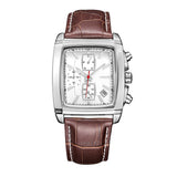 Men's Vintage Fashion Square Multifunction Quartz Watch