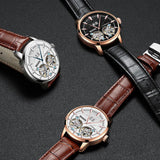 Men's Mechanical Automatic Double Tourbillon Watch Waterproof