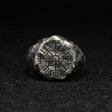 Fashion Retro Carved Compass Ring