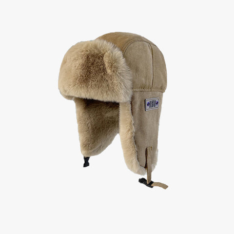 Men's And Women's Winter Plush Thickened Earflaps Hat