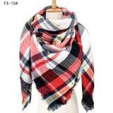 European And American Autumn And Winter Plus-sized Double-sided Qicaigei Scarf Women's Shawl