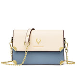 Fashion Color Contrast Deer Head Chain Crossbody Bag