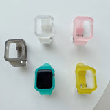 Simple Solid Color Transparent Frosted Silicone Strap