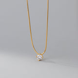 Women's Simple Snake Bones Chain Necklace