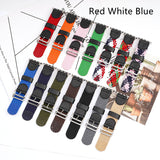 Braided Nylon Watch Band Single Loop