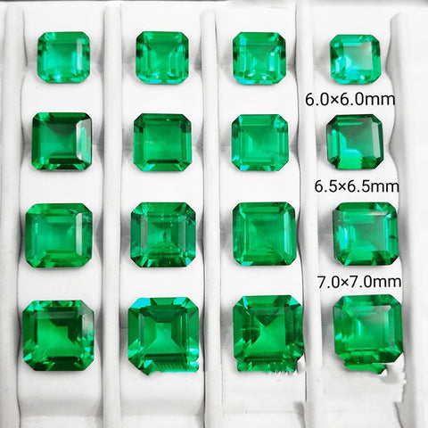 Synthetic Emerald Small Octagonal Bare Stone