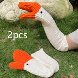 Cold Protection In Three-dimensional Swan Full Finger Gloves Knitted Wool Mittens