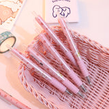 Cute Peach Press Gel Pen Korean Stationery Kawaii Gel Ink Rollerball Pens - UNBEATABLE STORE