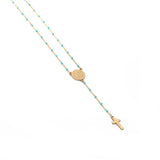 Women's Long Drip Glazed Enamel Stainless Steel Necklace