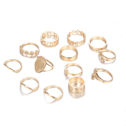 English Virgin Diamond Set Of 13 Rings