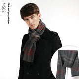 Simple Plaid Warm Keeping Artificial Cashmere Scarf