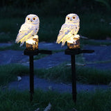 Solar Power LED Owl Parrot Lawn Light Outdoor Waterproof Garden Landscape Lamp