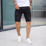 Leisure Ripped Slim Fit Denim Shorts