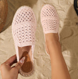 Closed Toe Hollow-out Half Slippers Women's Summer Outer Wear Round Toe