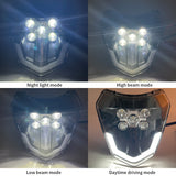 Motorcycle Headlamp LED Daytime Running 5 Lamp